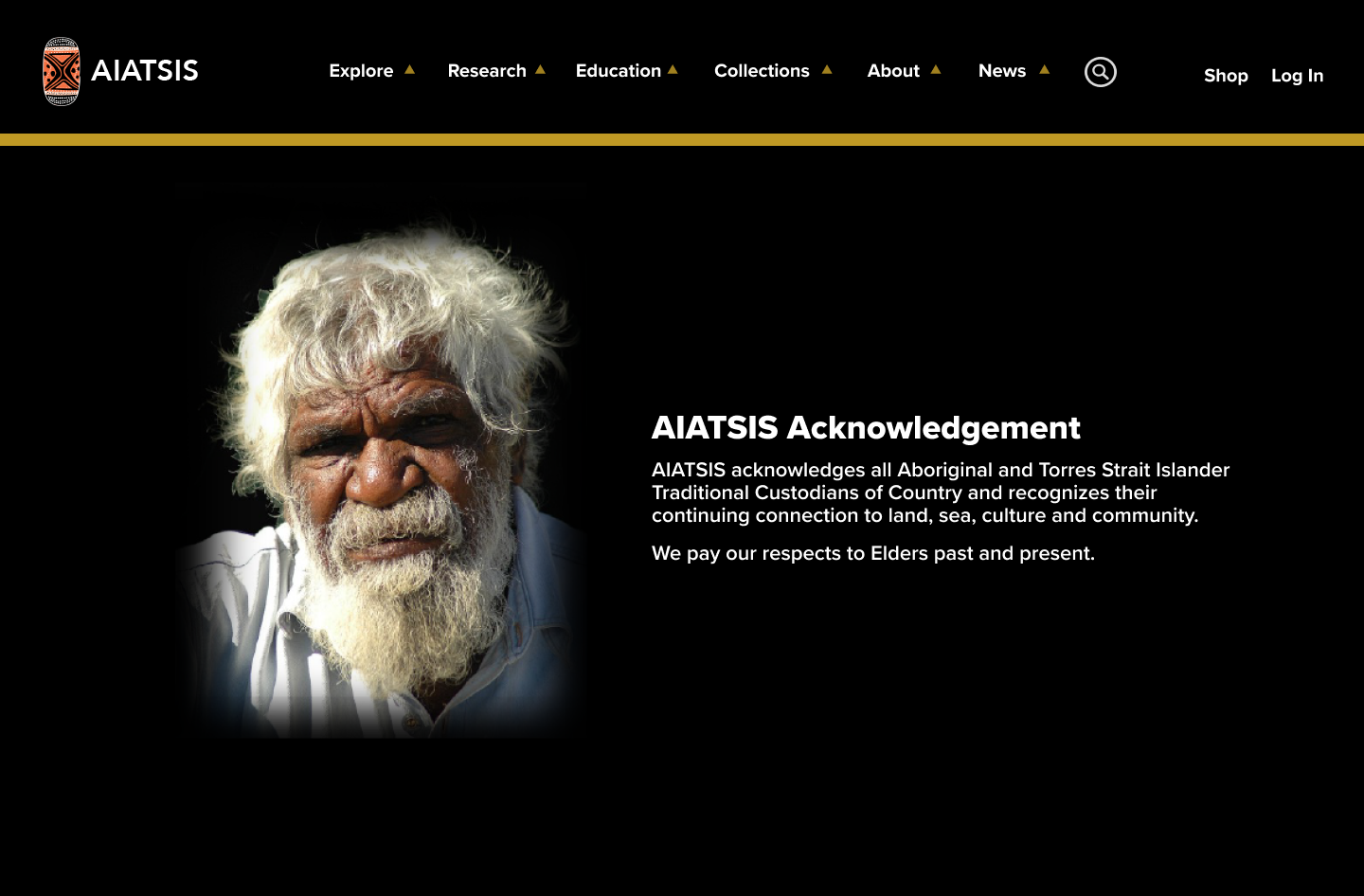 AIATSIS case study image of home page